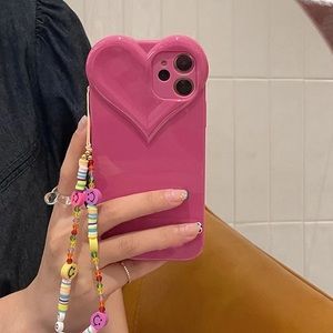Smiley Face & Heart IPhone case